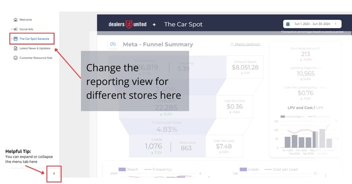 Dealers United New Social Ads Reporting Tutorial - 2024 (1200 x 628 px)