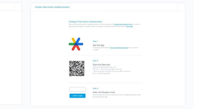 Two-Factor Authentication Step 2 - BuyerBridge